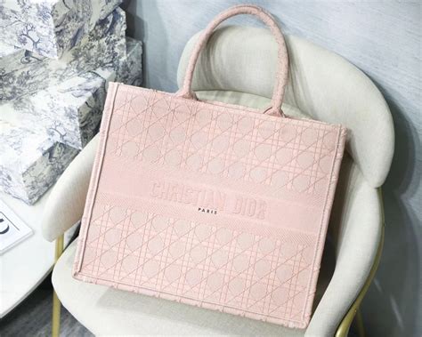 dior book tote cream